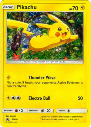 Pikachu - Miscellaneous Cards & Products #SM04 Pokemon card
