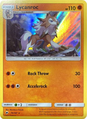 Lycanroc - Miscellaneous Cards & Products #76 Pokemon card