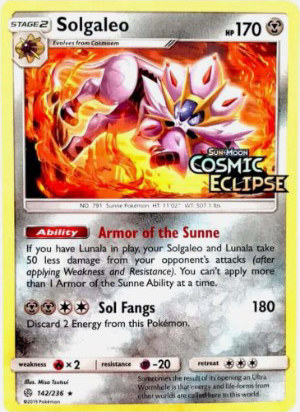 Solgaleo - Miscellaneous Cards & Products #142 Pokemon card
