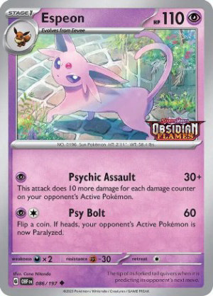 Espeon - Miscellaneous Cards & Products #86 Pokemon card