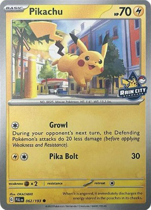 Pikachu - Miscellaneous Cards & Products #62 Pokemon card