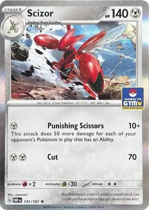 Scizor - Miscellaneous Cards & Products #141 Pokemon card