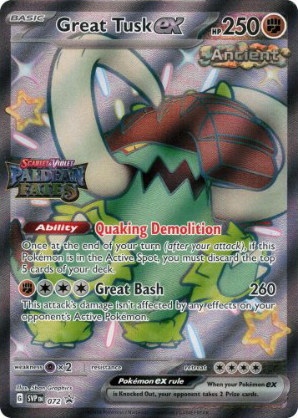 Great Tusk ex - Miscellaneous Cards & Products #72 Pokemon card