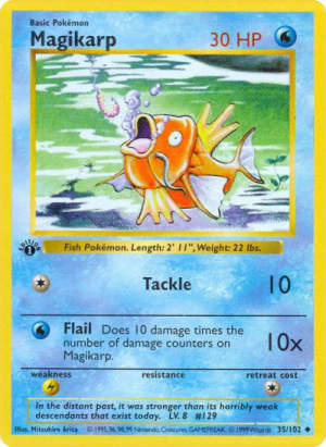 Magikarp - Base Set (Shadowless) #35 Pokemon card