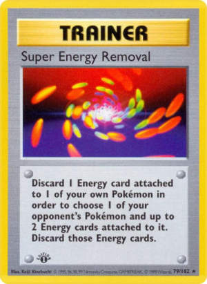 Super Energy Removal - Base Set (Shadowless) #79 Pokemon card