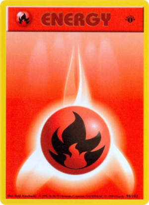 Fire Energy - Base Set (Shadowless) #98 Pokemon card