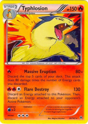 Typhlosion - Blister Exclusives #20 Pokemon card
