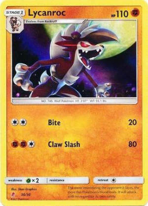 Lycanroc - SM Trainer Kit: Lycanroc & Alolan Raichu #30 Pokemon card