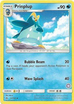 Prinplup - SM Trainer Kit: Alolan Sandslash & Alolan Ninetales #33 Pokemon card