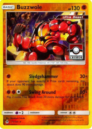 Buzzwole - League & Championship Cards #77 Pokemon card