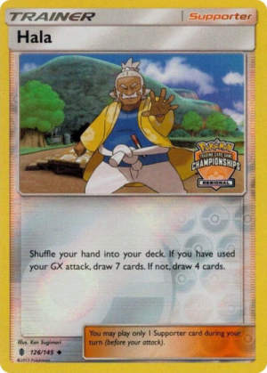 Hala - League & Championship Cards #126 Pokemon card