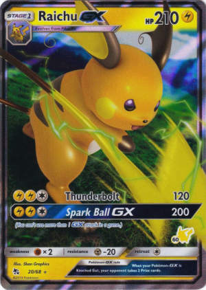 Raichu GX - Battle Academy #20 Pokemon card