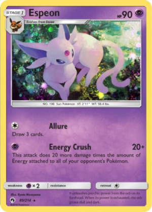 Espeon - Blister Exclusives #89 Pokemon card