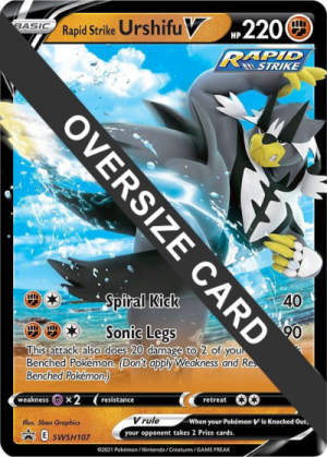 Rapid Strike Urshifu V - Jumbo Cards #SWSH107 Pokemon card