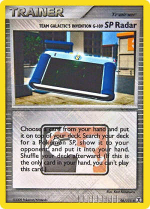 Team Galactic's Invention G-109 SP Radar - League & Championship Cards #96 Pokemon card
