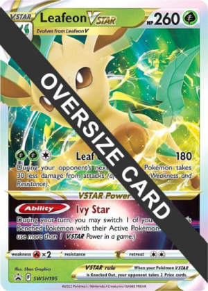 Leafeon VSTAR - Jumbo Cards #SWSH195 Pokemon card
