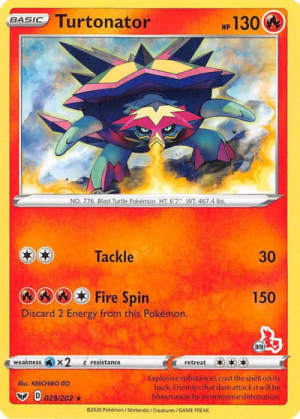Turtonator - Battle Academy 2022 #29 Pokemon card
