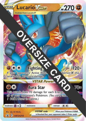 Lucario VSTAR - Jumbo Cards #SWSH214 Pokemon card