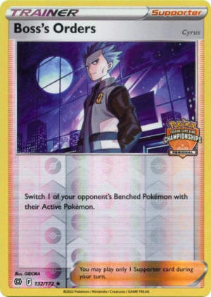 Boss's Orders - League & Championship Cards #132 Pokemon card