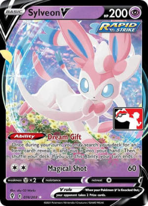 Sylveon V - Prize Pack Series Cards #74 Pokemon card