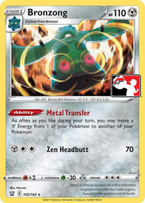 Bronzong - Prize Pack Series Cards #102 Pokemon card