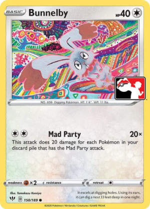 Bunnelby - Prize Pack Series Cards #150 Pokemon card