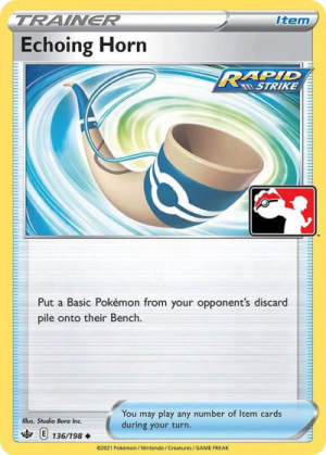 Echoing Horn - Prize Pack Series Cards #136 Pokemon card