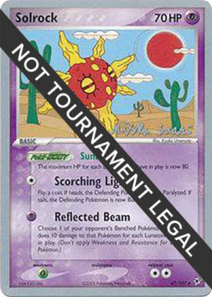 Solrock - World Championship Decks #47 Pokemon card