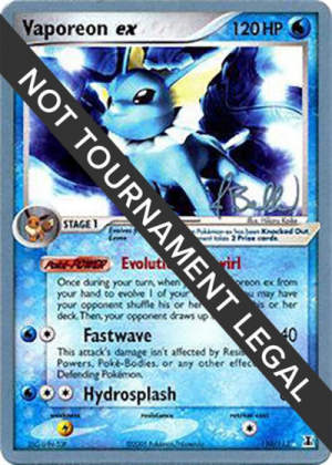 Vaporeon ex - World Championship Decks #110 Pokemon card