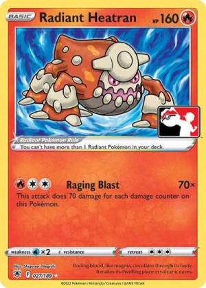 Radiant Heatran - Prize Pack Series Cards #27 Pokemon card