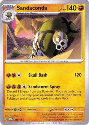 Sandaconda - McDonald's Promos 2023 #10 Pokemon card