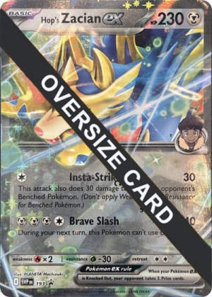 Hop's Zacian ex - Jumbo Cards #SVP193 Pokemon card
