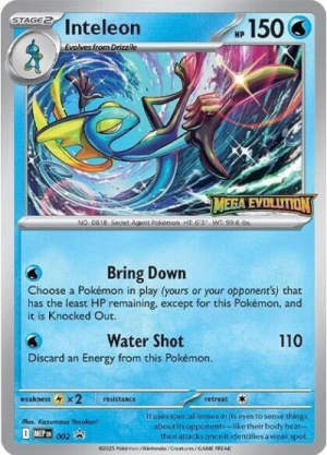 Inteleon - ME: Mega Evolution Promo #2 Pokemon card