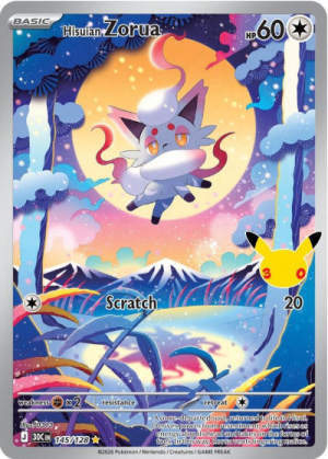 Hisuian Zorua - ME: 30th Celebration #145 Pokemon card