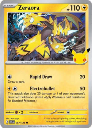 Zeraora - ME: 30th Celebration #57 Pokemon card